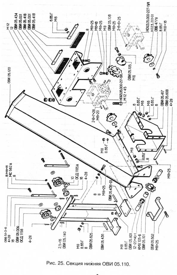 Овс 25 каталог запчастей схема